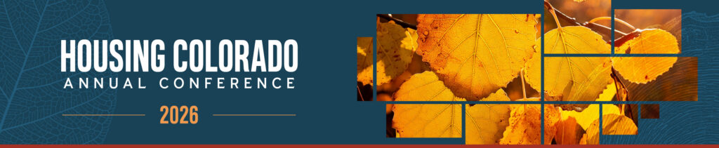 Graphic that reads "Housing Colorado Annual Concert 2026" with a collage of aspen trees